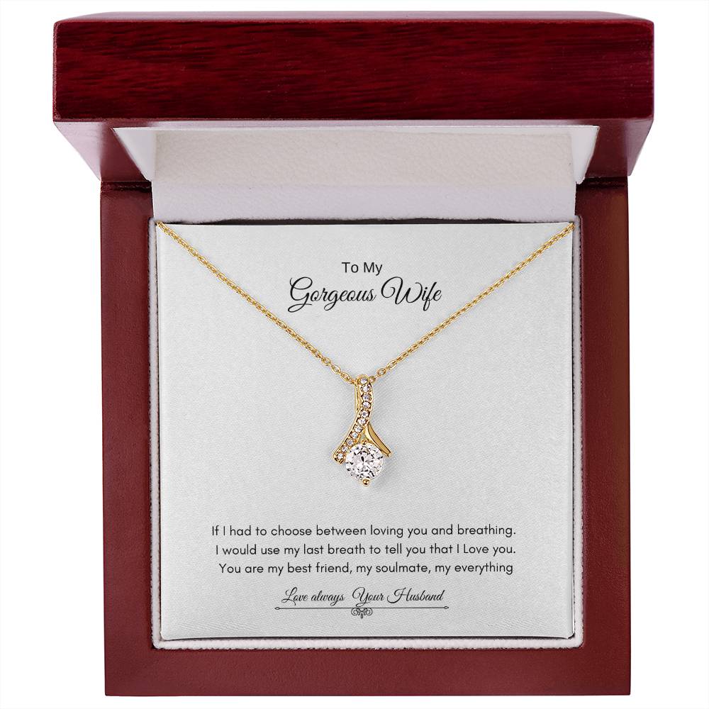 To My Gorgeous Wife  | Alluring Beauty Necklace | Best Gift for Wife | Best Gift for Soulmate | Best Gift for Marriage Anniversary | Best Gift for Lovers 👩‍❤️‍👨🥰