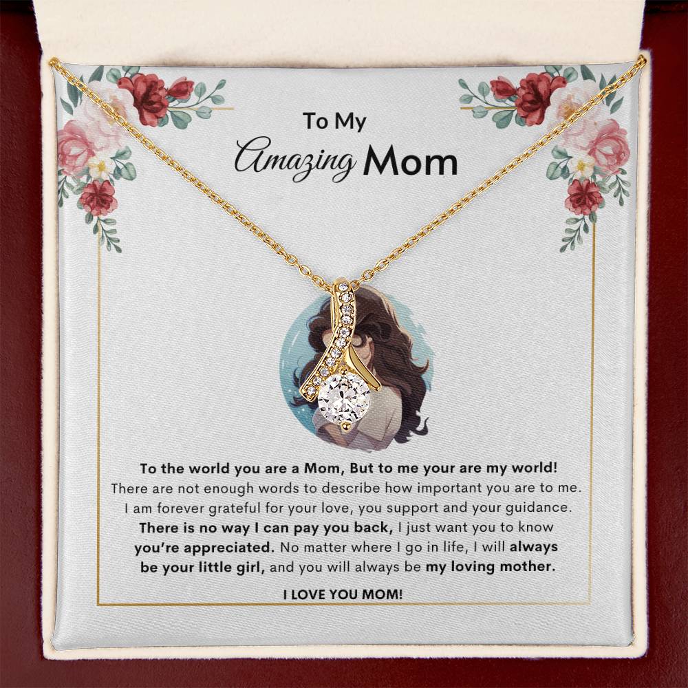 Adore Mom Necklace |  Best Gift for Mom | Best Gift from Daughter | Best Gift for Mothers day | Best Jewelry Gift for Mom | Best Jewelry gift for mothers day