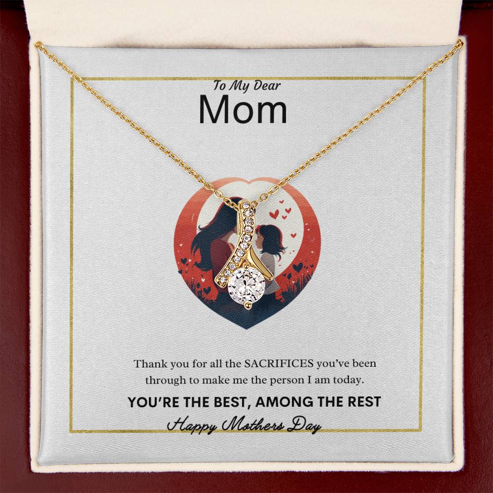 To My Dear Mom Necklace | Best Gift for Mom | Best Gift for Mothers day | Best Gift from Daughter | Best Gift from Son | Best Jewelry Gift for Mom