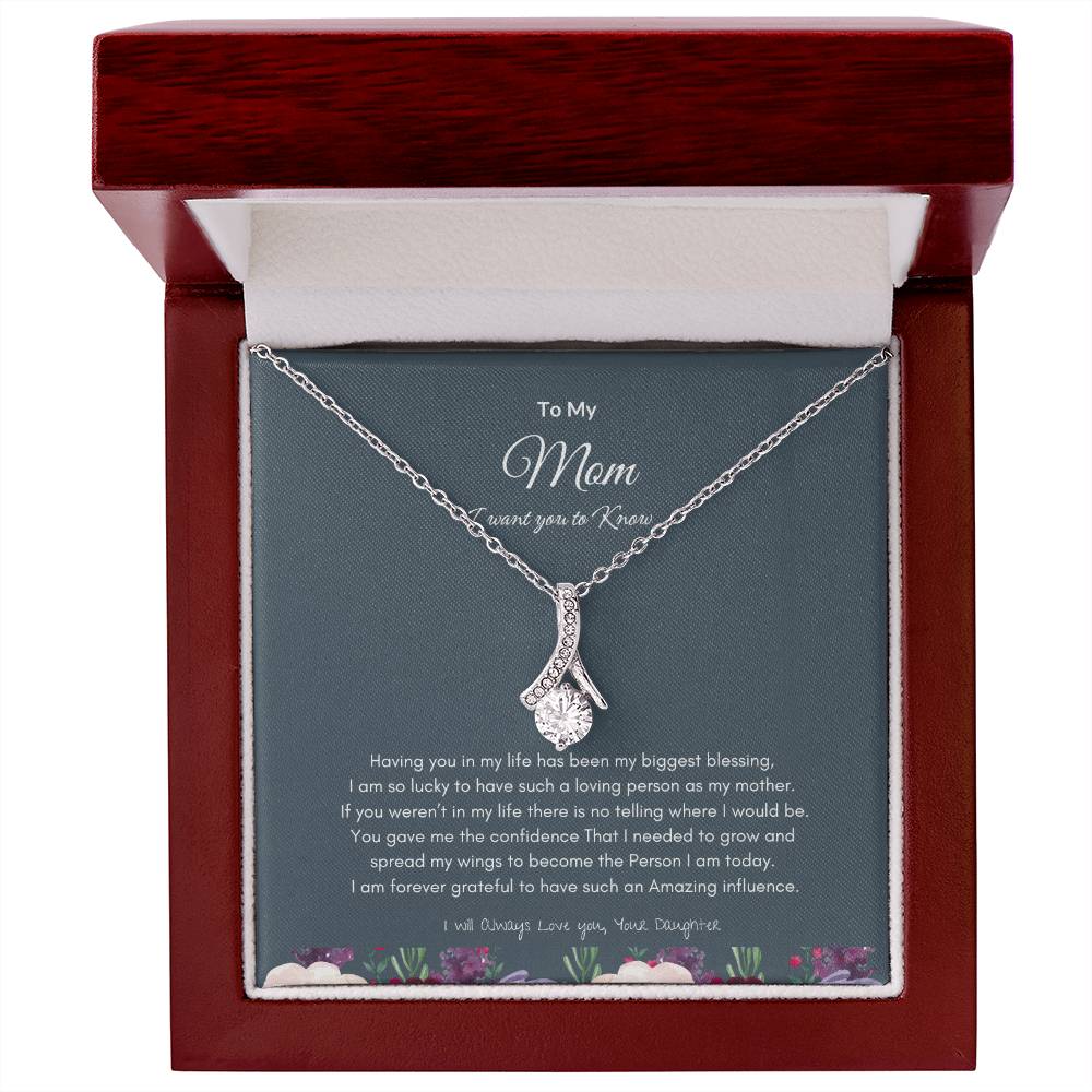 To My Mom Necklace | Best Gift for Mom | Best Gift for Mothers day | Best Gift from Daughter | Best Jewelry Gift for Mom |