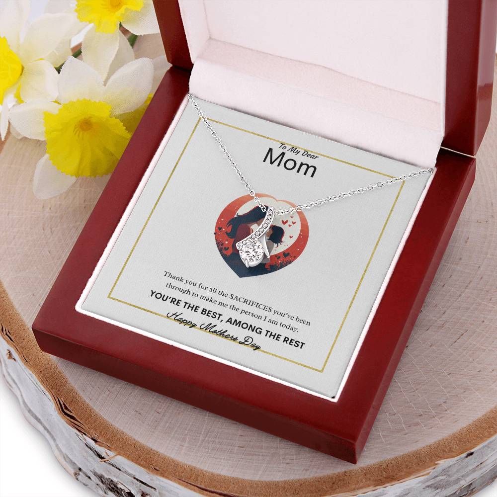 To My Dear Mom Necklace | Best Gift for Mom | Best Gift for Mothers day | Best Gift from Daughter | Best Gift from Son | Best Jewelry Gift for Mom