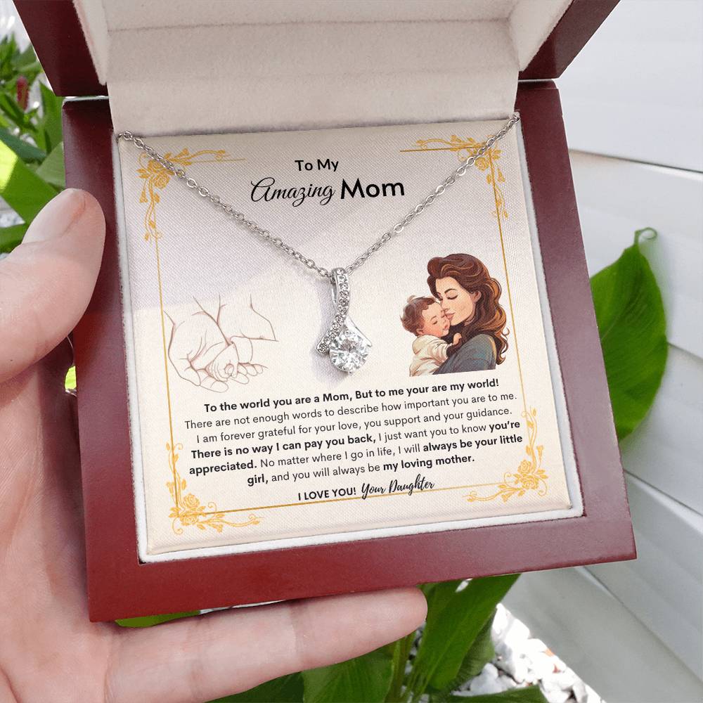 Daughters Appreciate Mom Necklace | Best Gift for Mom | Best Gift from Daughter | Best Gift for Mothers day | Best Jewelry Gift for Mom