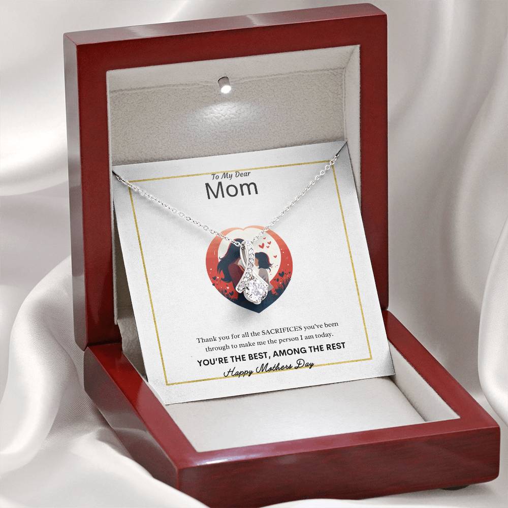 To My Dear Mom Necklace | Best Gift for Mom | Best Gift for Mothers day | Best Gift from Daughter | Best Gift from Son | Best Jewelry Gift for Mom