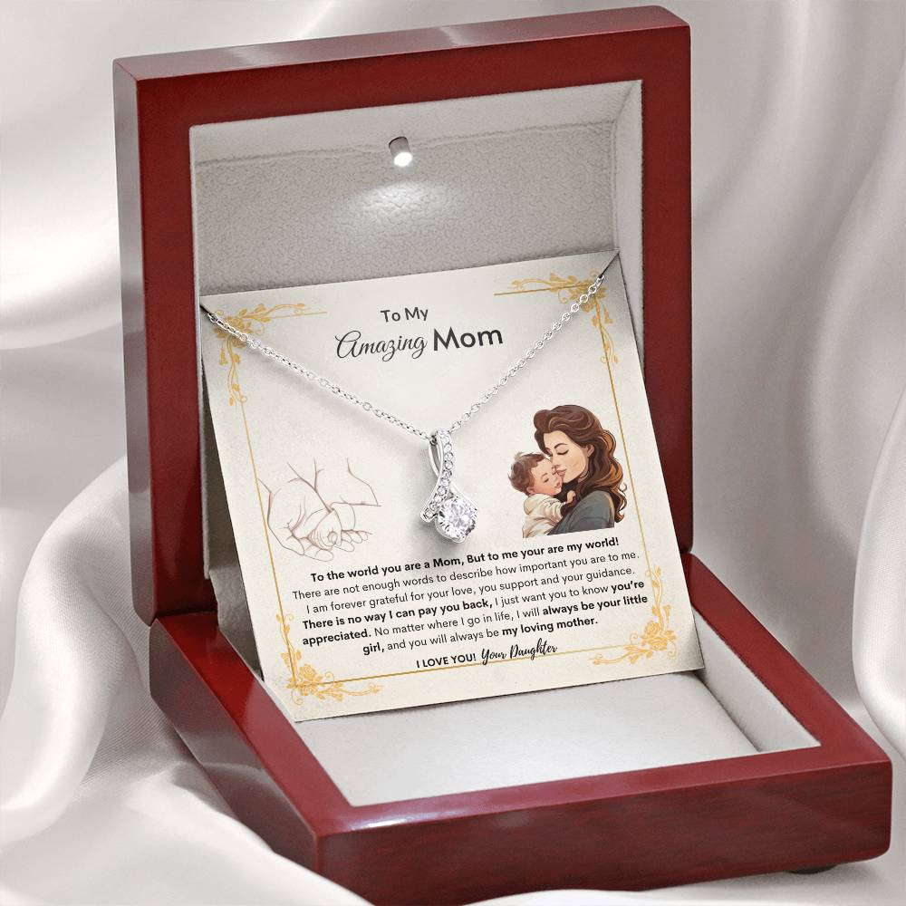 Daughters Appreciate Mom Necklace | Best Gift for Mom | Best Gift from Daughter | Best Gift for Mothers day | Best Jewelry Gift for Mom