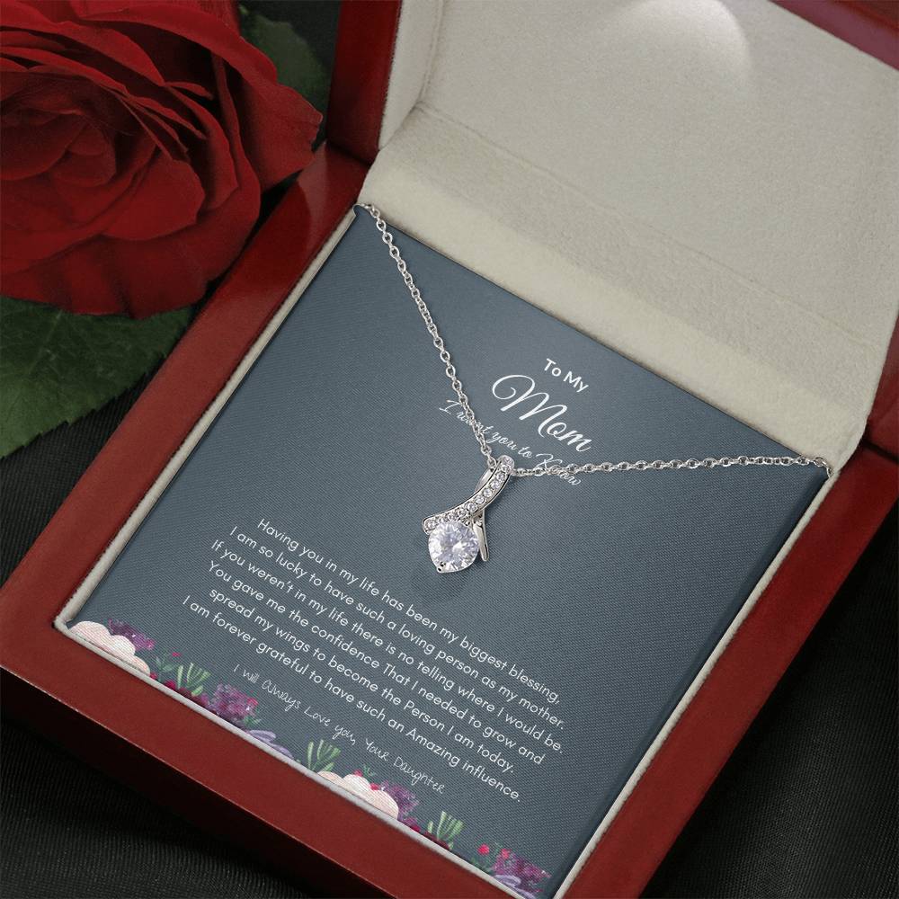 To My Mom Necklace | Best Gift for Mom | Best Gift for Mothers day | Best Gift from Daughter | Best Jewelry Gift for Mom |