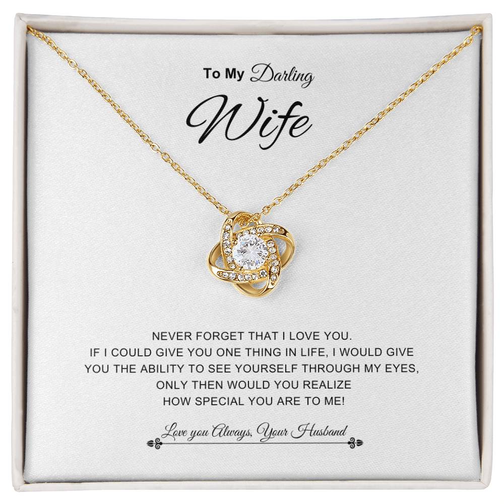 To My Darling Wife | Forever Love Necklace | Best gift for Wife | Best Gift for Spouse | Best Gift for Soulmate | Best Gift for Wedding anniversary 💖