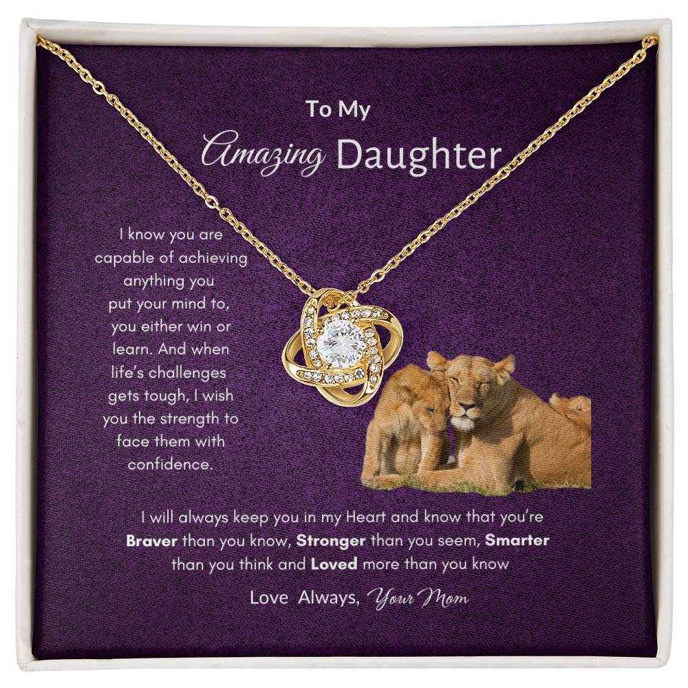 Amazing Daughter Necklace | Best gift for Daughter | Best gift from Mother | Jewelry Gift for Daughter | Jewelry Gift from Mom