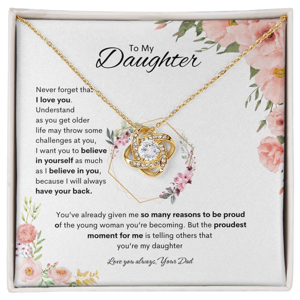 Cherished One Necklace | Best gift for daughter | Best gift from Dad | Gift gift for daughters birthday | Best Jewelry gift for daughter | Best gift for graduation