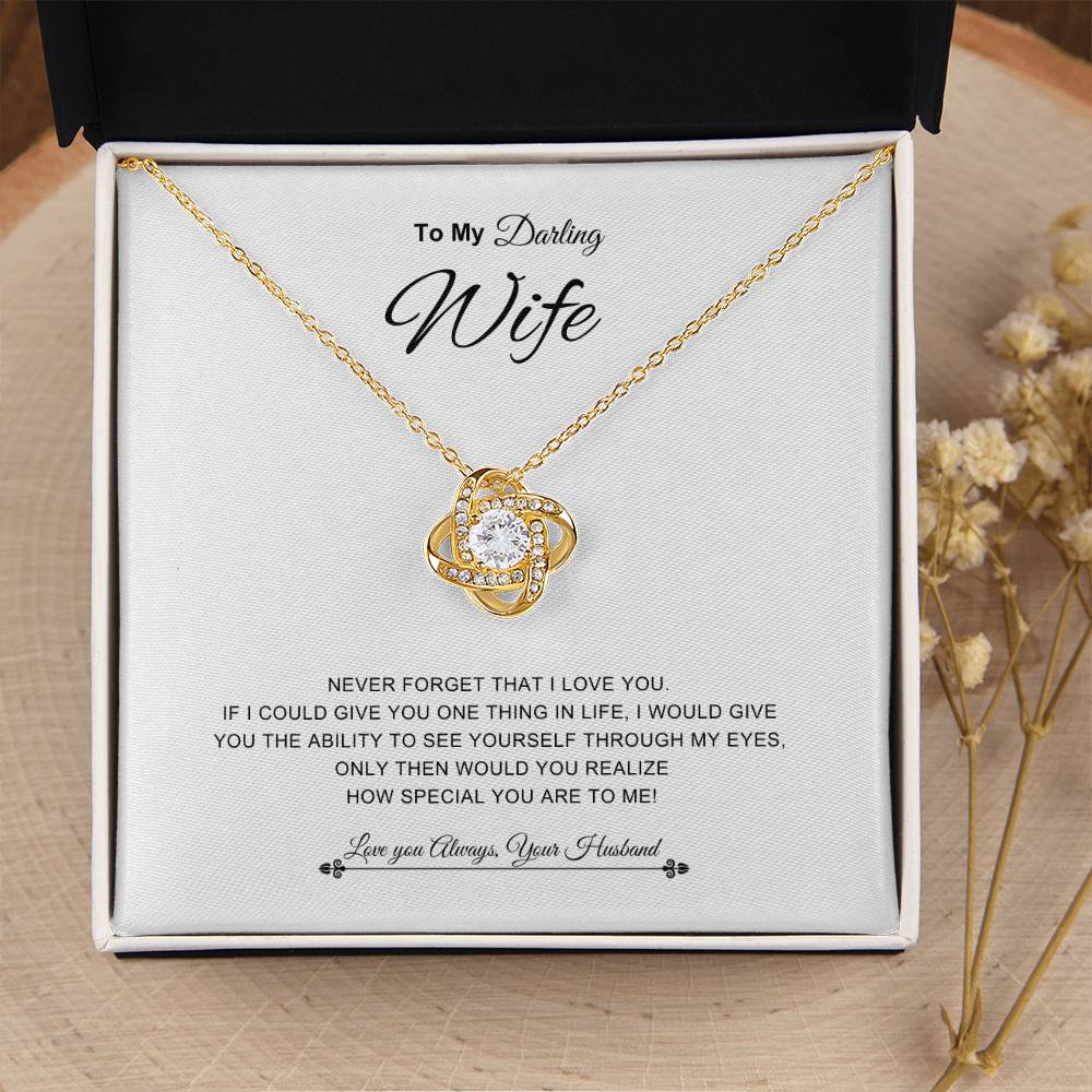 To My Darling Wife | Forever Love Necklace | Best gift for Wife | Best Gift for Spouse | Best Gift for Soulmate | Best Gift for Wedding anniversary 💖