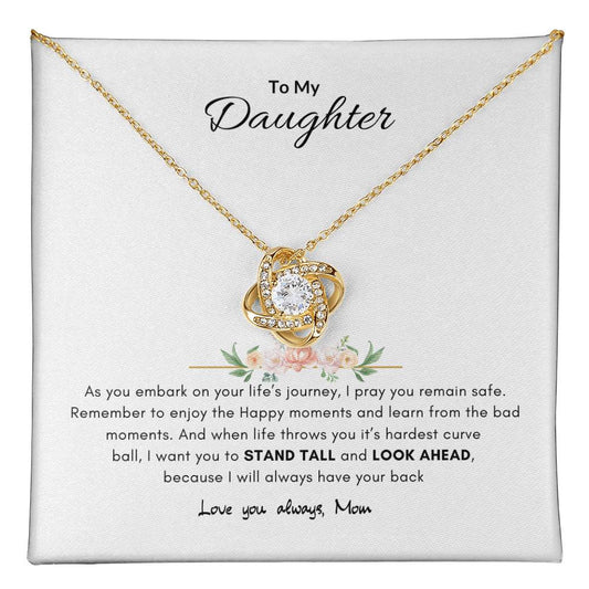 A mothers promise necklace | Best gift from Mom | Best gift for daughters graduation | Best gift for daughters birthday | Love Knot Necklace