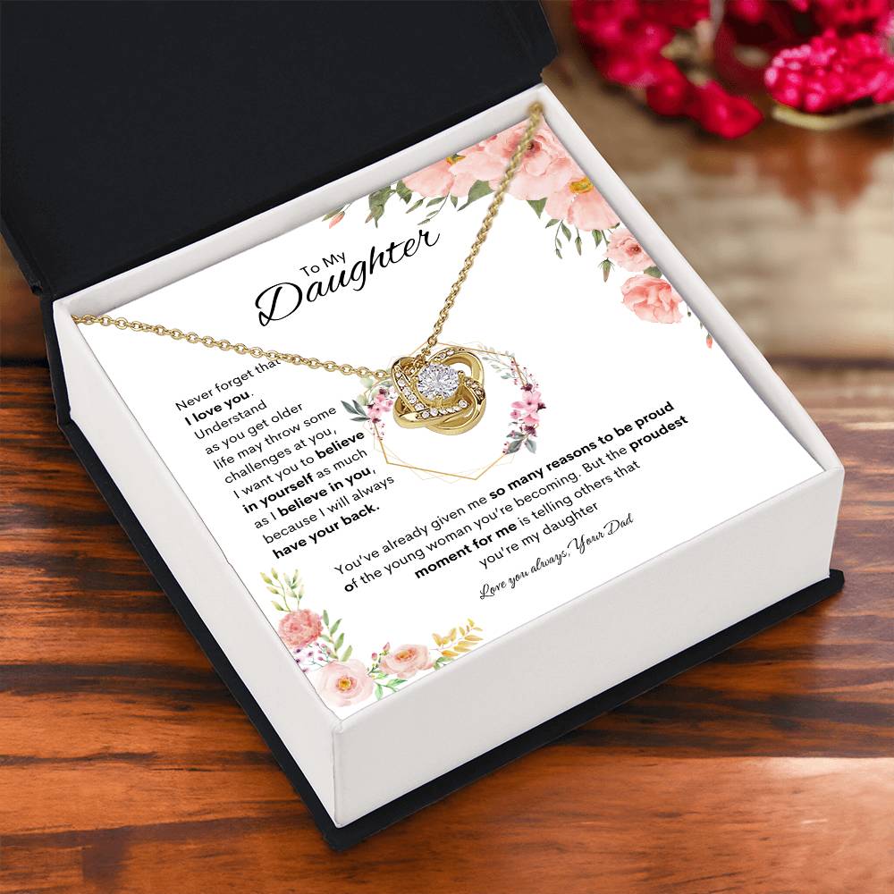 Cherished One Necklace | Best gift for daughter | Best gift from Dad | Gift gift for daughters birthday | Best Jewelry gift for daughter | Best gift for graduation