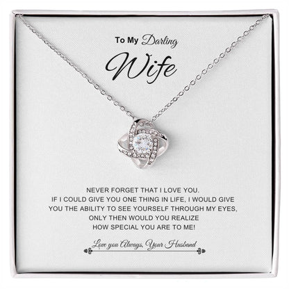 To My Darling Wife | Forever Love Necklace | Best gift for Wife | Best Gift for Spouse | Best Gift for Soulmate | Best Gift for Wedding anniversary 💖