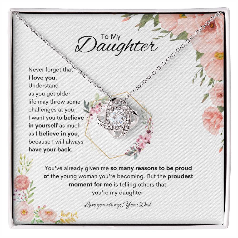 Cherished One Necklace | Best gift for daughter | Best gift from Dad | Gift gift for daughters birthday | Best Jewelry gift for daughter | Best gift for graduation