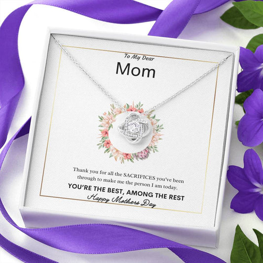 Infinite Mom Love Necklace | Best gift for Mom | Best gift for Mothers days | Best Jewelry gift for Mom | Best Heartfelt gift for Mom