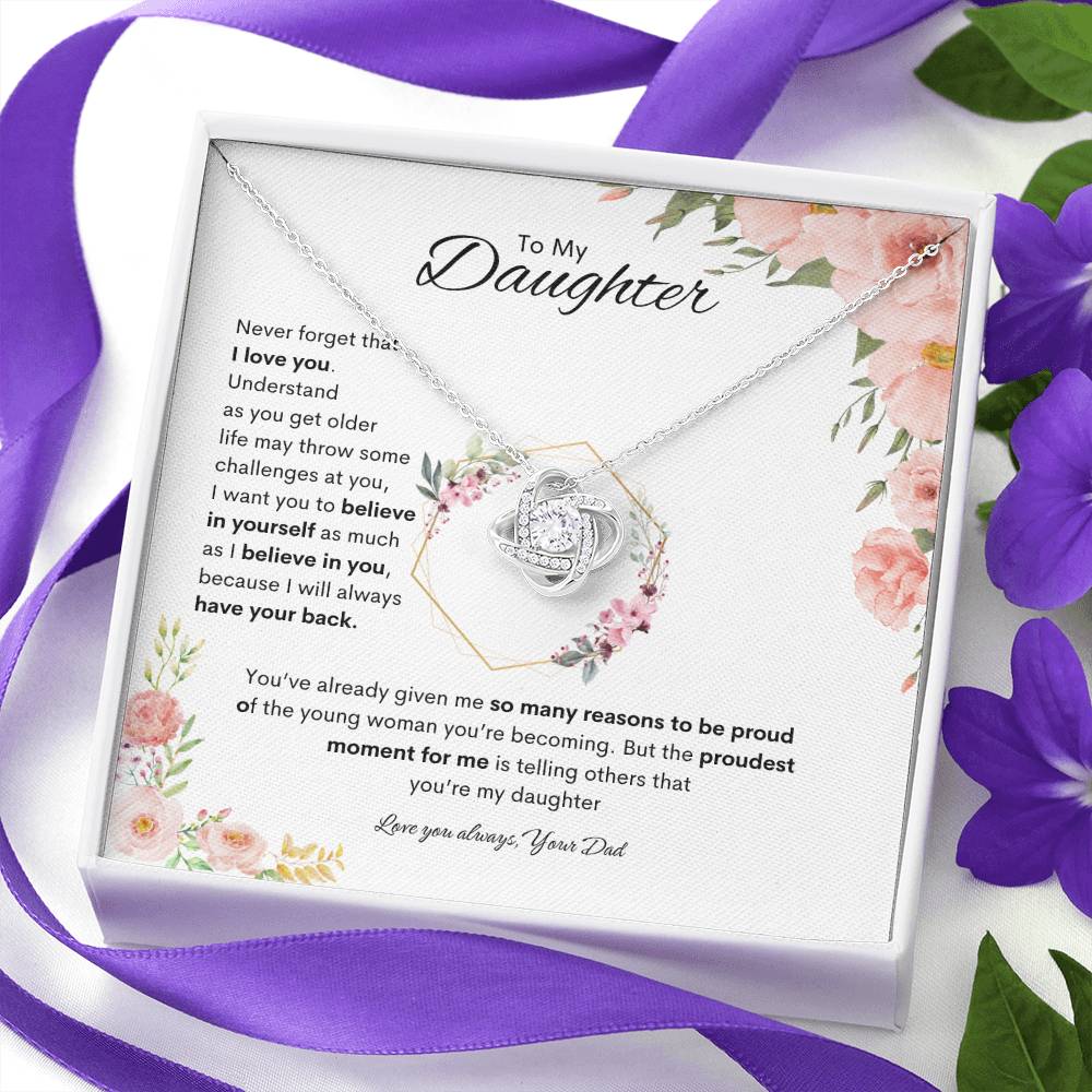 Cherished One Necklace | Best gift for daughter | Best gift from Dad | Gift gift for daughters birthday | Best Jewelry gift for daughter | Best gift for graduation