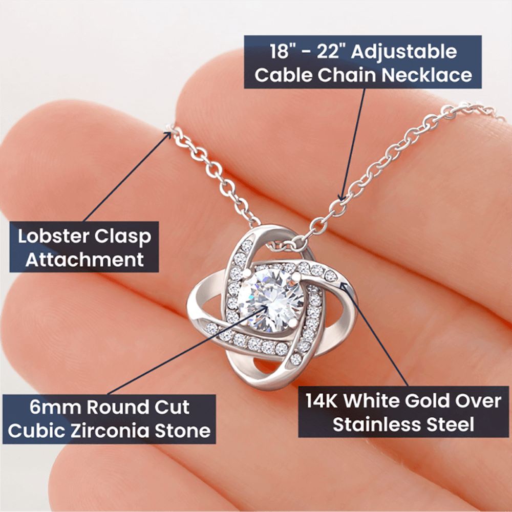 Amazing Wife Love knot Necklace | Gift for Wife Necklace | Love Knot Necklace
