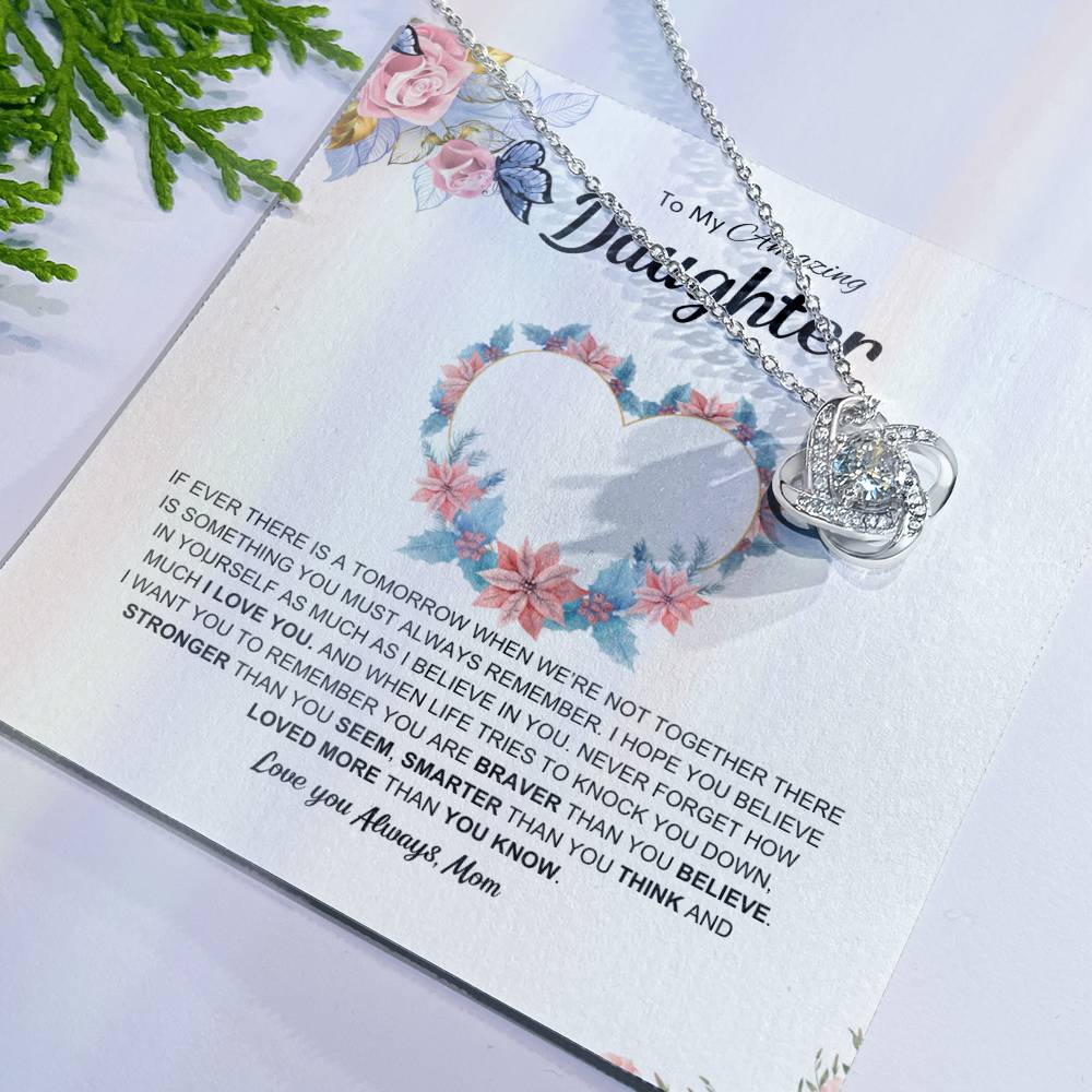 Valiant Love | Love knot Necklace | Best gift for daughter | Best gift for daughters birthday | Best gift for daughters graduation | Best gift from Mom ❤️👩‍👧