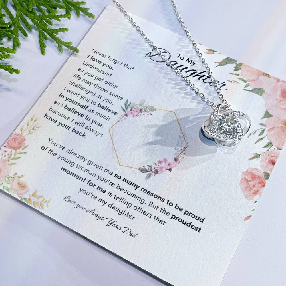 Cherished One Necklace | Best gift for daughter | Best gift from Dad | Gift gift for daughters birthday | Best Jewelry gift for daughter | Best gift for graduation