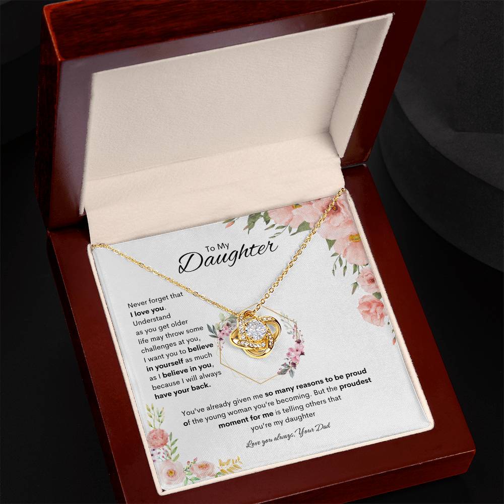 Cherished One Necklace | Best gift for daughter | Best gift from Dad | Gift gift for daughters birthday | Best Jewelry gift for daughter | Best gift for graduation