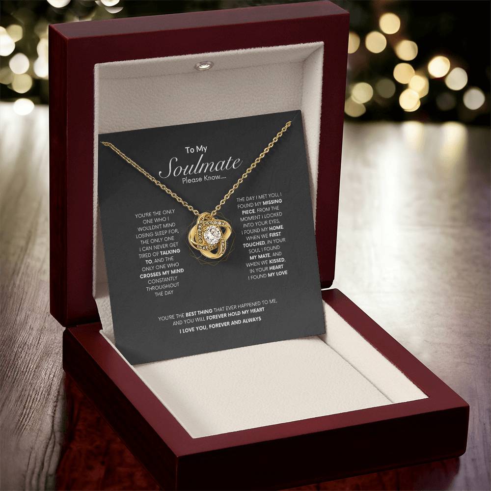 Forever my Love Necklace | Best Gift for Soulmate | Best Gift for Wife | Best Gift from Lover | Love Knot Necklace