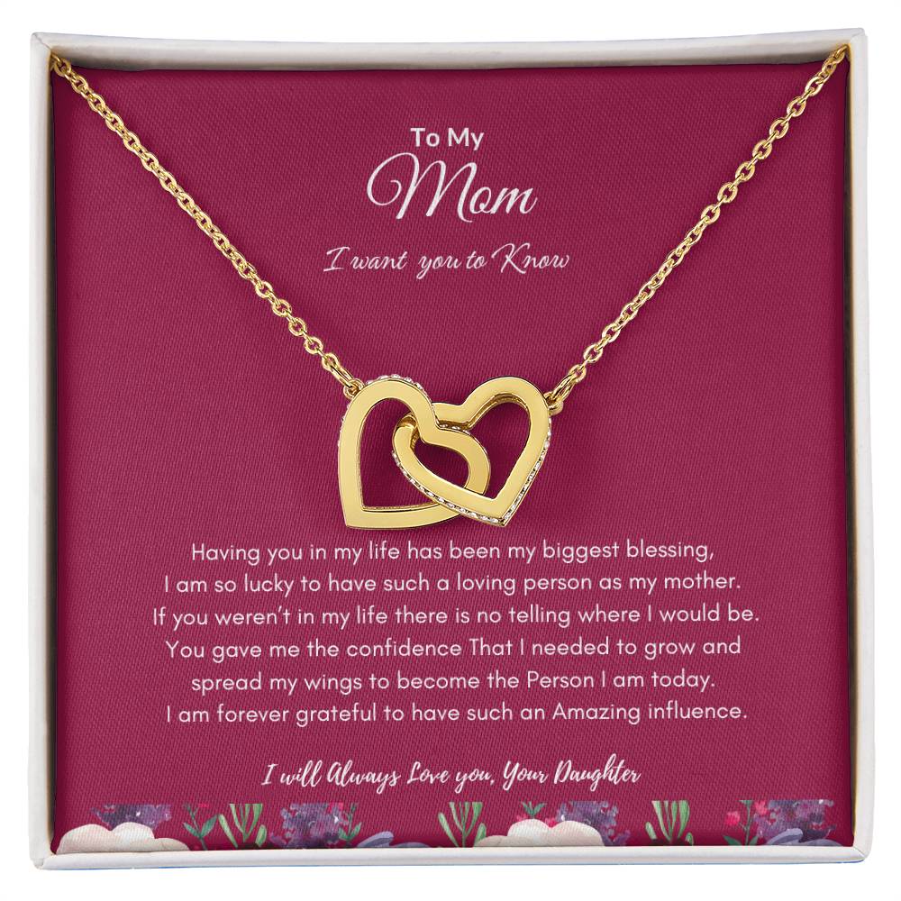 Daughters Love for Mom Necklace | Best gift from Daughter | Best gift for Mom | Best Gift for Mothers day |