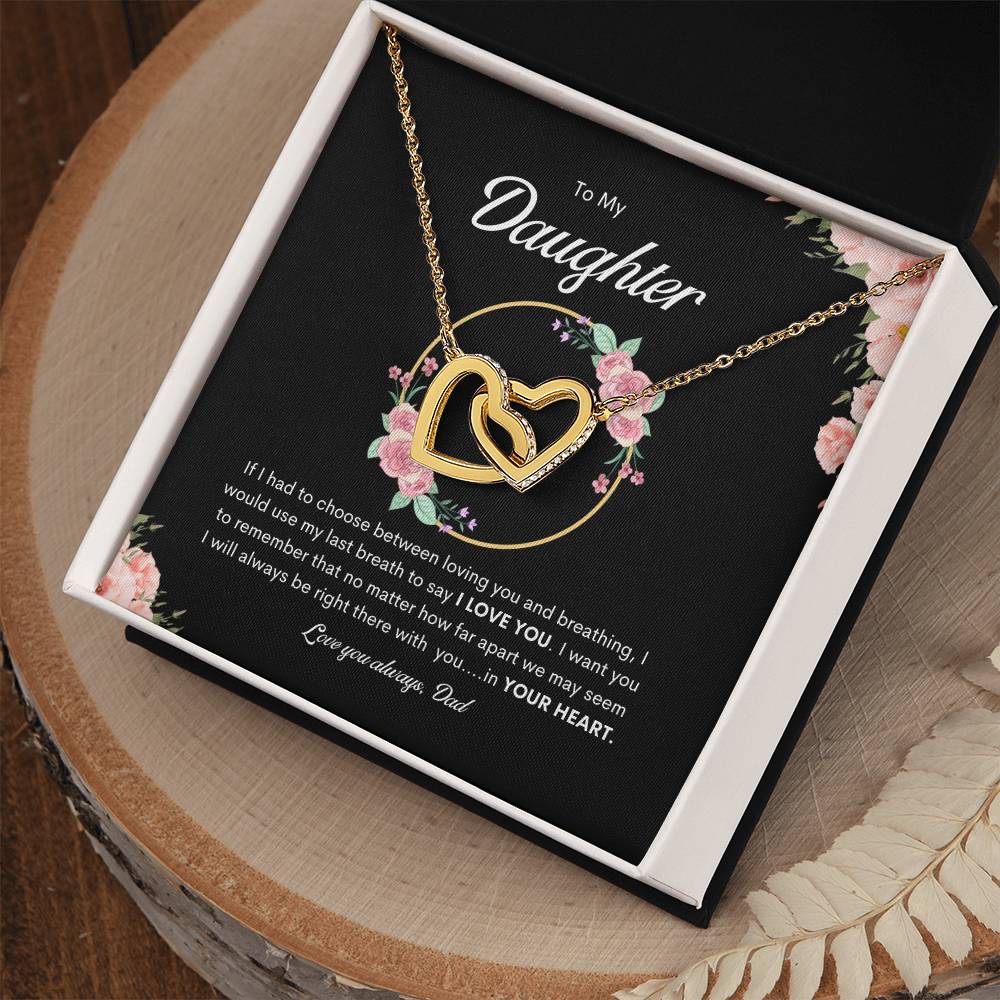 Forever in your heart Necklace | Best gift for daughter | Best gift from Dad | Gift gift for daughters birthday | Best Jewelry gift for daughter | Best gift for graduation