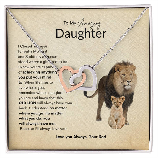 Dads Heart Necklace | Best gift for daughter | Best Gift from dad | Best jewelry gift for daughter | Great gift for daughters birthday | Best gift for daughters graduation
