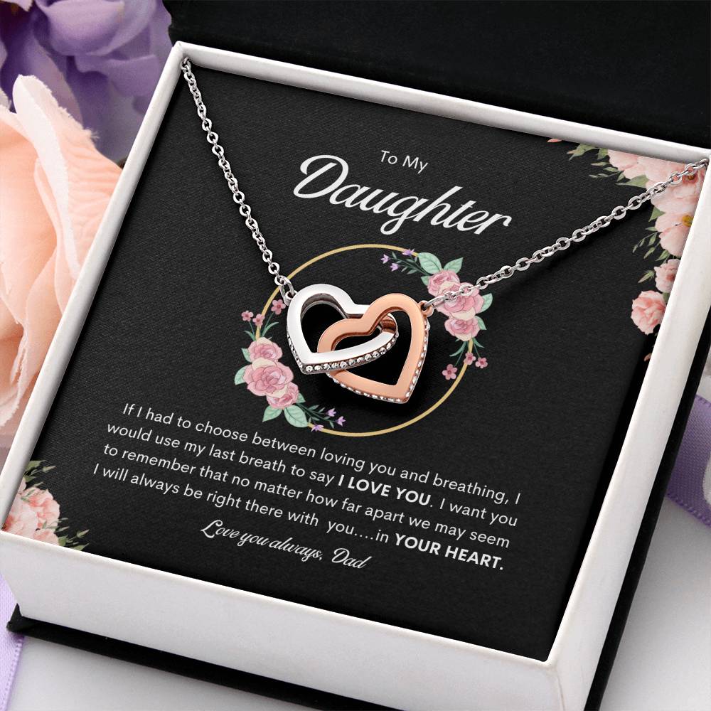 Forever in your heart Necklace | Best gift for daughter | Best gift from Dad | Gift gift for daughters birthday | Best Jewelry gift for daughter | Best gift for graduation