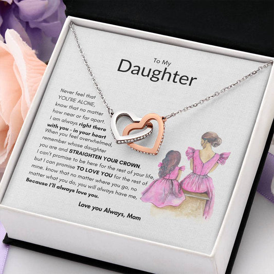 Moms Promise Necklace | Best Gift for Daughter | Best gift for daughters birthday | Best Gift for daughter graduation | Best gift from Mom | Best Jewelry gift for daughter