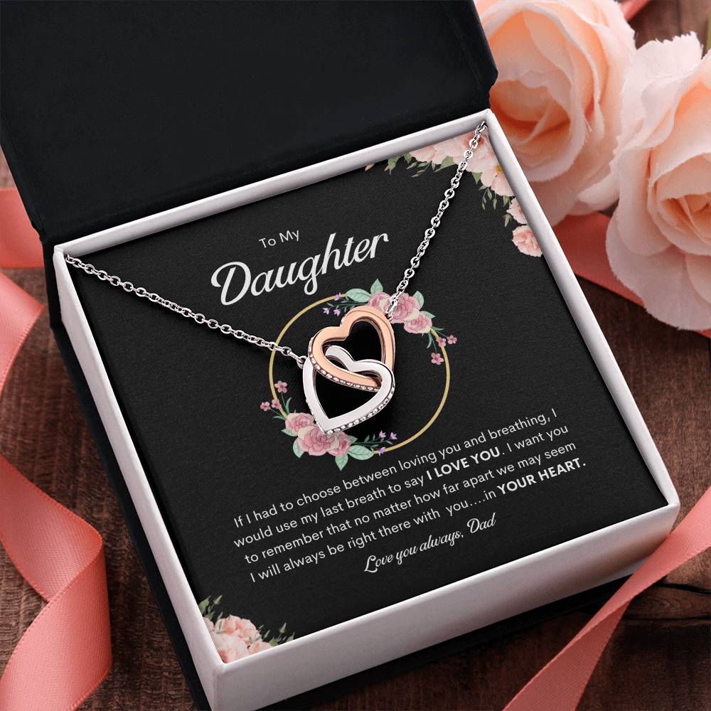 Forever in your heart Necklace | Best gift for daughter | Best gift from Dad | Gift gift for daughters birthday | Best Jewelry gift for daughter | Best gift for graduation