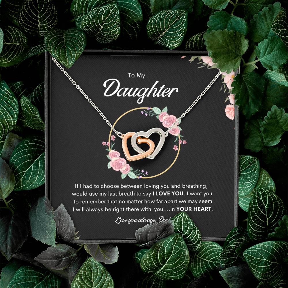 Forever in your heart Necklace | Best gift for daughter | Best gift from Dad | Gift gift for daughters birthday | Best Jewelry gift for daughter | Best gift for graduation