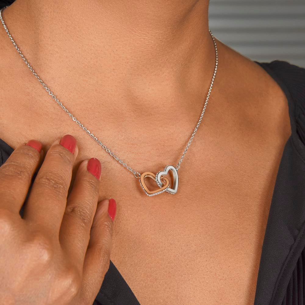 Loving Hearts Necklace | Necklace for mom| Best gift for Mom | Best gift from Daughter | Interlocking Heart Necklace