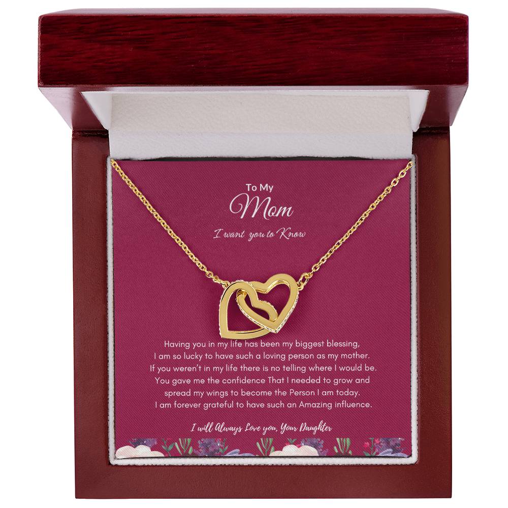 Daughters Love for Mom Necklace | Best gift from Daughter | Best gift for Mom | Best Gift for Mothers day |
