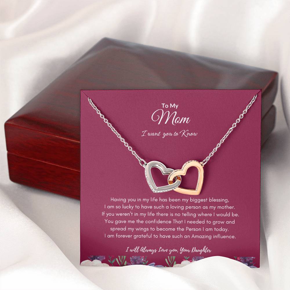 Daughters Love for Mom Necklace | Best gift from Daughter | Best gift for Mom | Best Gift for Mothers day |