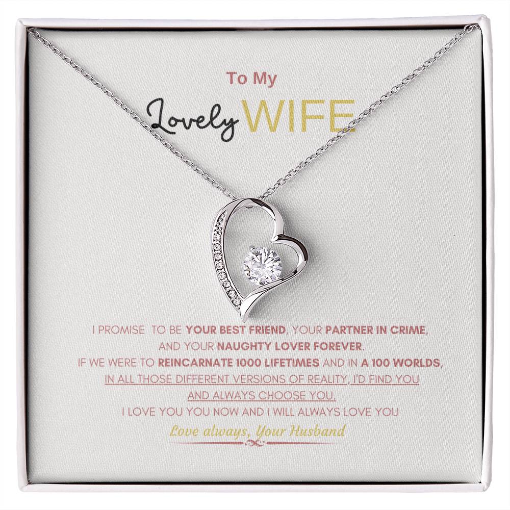 My Lovely wife Necklace | Gift Necklace for Wife | Forever Love Necklace | Best gift for Wife