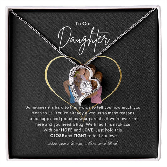 Best gift from Parents | Best gift for Daughter | Best gift for daughters birthday | Best Jewelry Gift from Parents | Forever Love Necklace