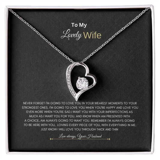 Lovely Wife Forever love Necklace |Forever love Necklace