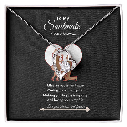 Soulmate for Life Necklace | Best gift for Wife | Forever Love Necklace