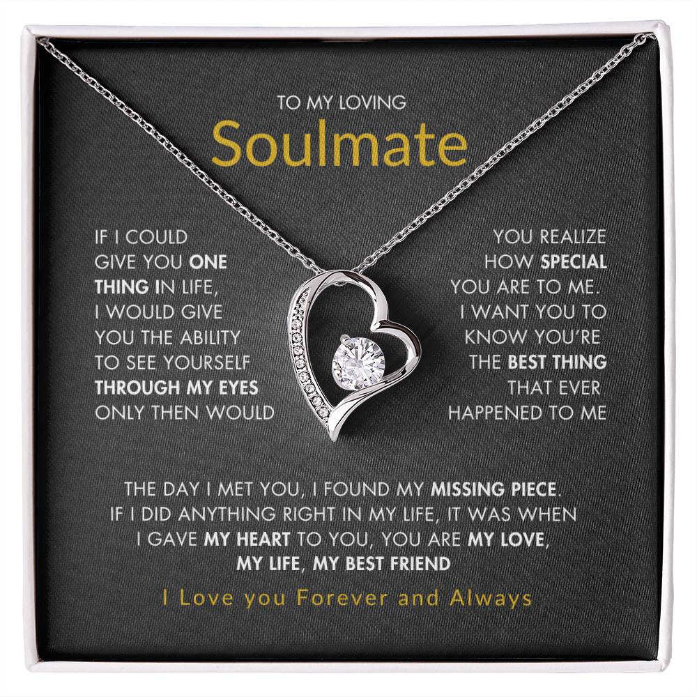 To My Loving Soulmate |  Best gift for Soulmate | Best Gift for Wife | Best gift for Spouse | Best Gift for wedding anniversary | Forever Love Necklace 😍👩‍❤️‍💋‍👨