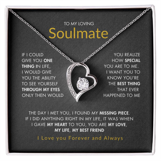 To My Loving Soulmate |  Best gift for Soulmate | Best Gift for Wife | Best gift for Spouse | Best Gift for wedding anniversary | Forever Love Necklace 😍👩‍❤️‍💋‍👨