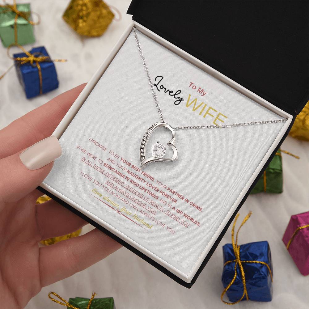 My Lovely wife Necklace | Gift Necklace for Wife | Forever Love Necklace | Best gift for Wife