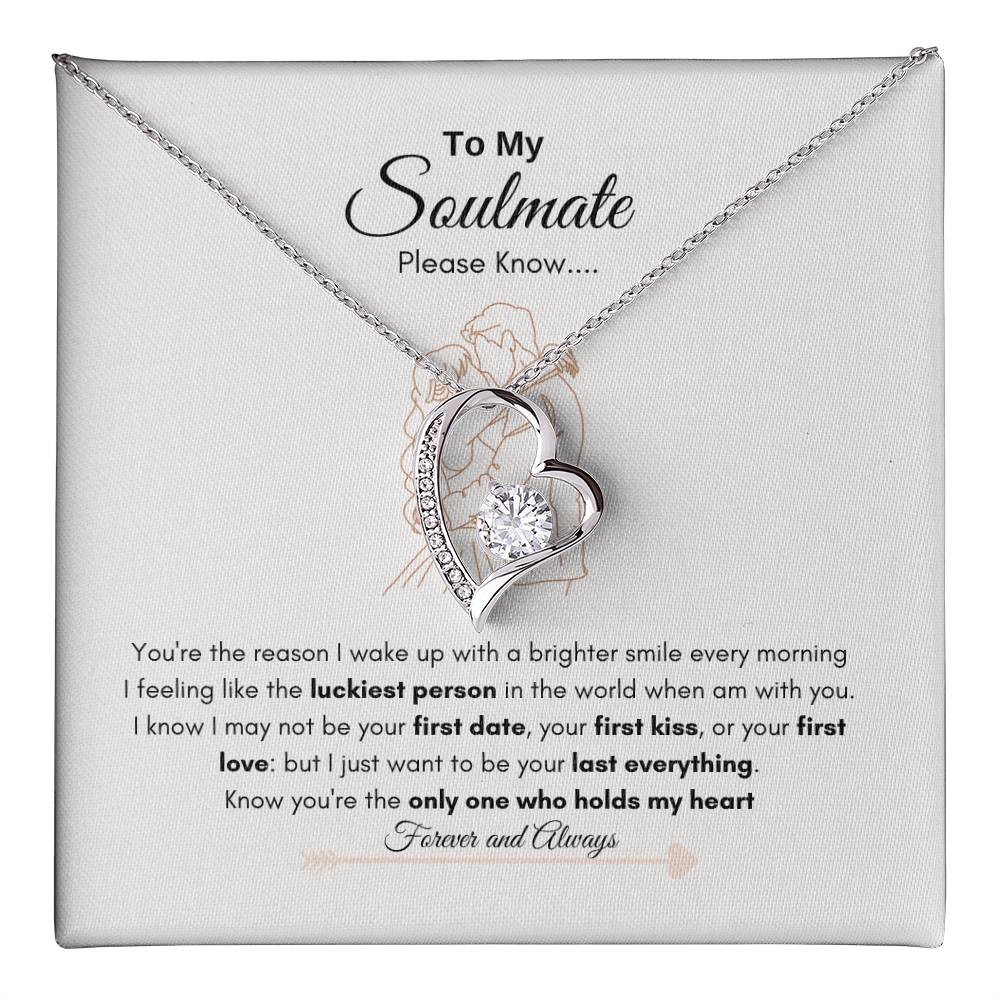 Forever Holds My Heart Necklace | Gift for Soulmate | Gift for Wife | Gift for Husband | Forever Love Necklace