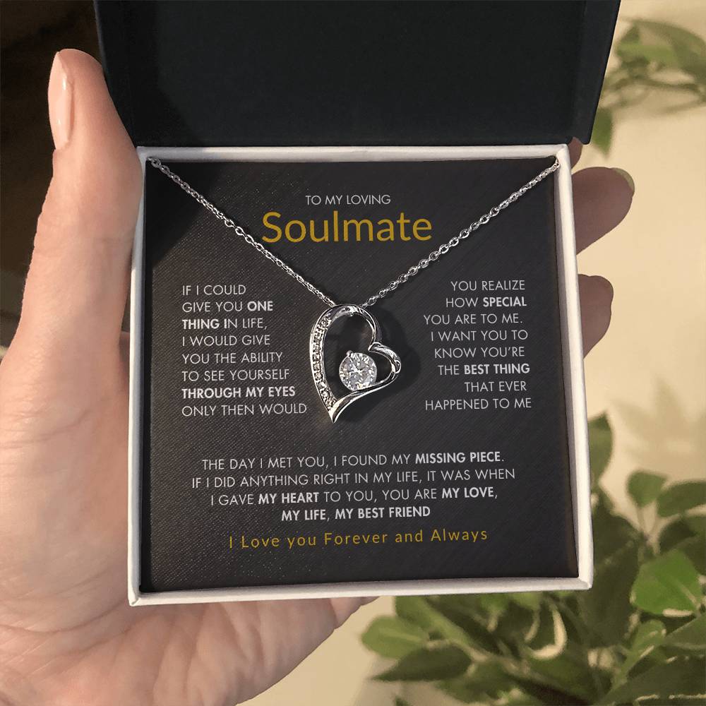 To My Loving Soulmate |  Best gift for Soulmate | Best Gift for Wife | Best gift for Spouse | Best Gift for wedding anniversary | Forever Love Necklace 😍👩‍❤️‍💋‍👨