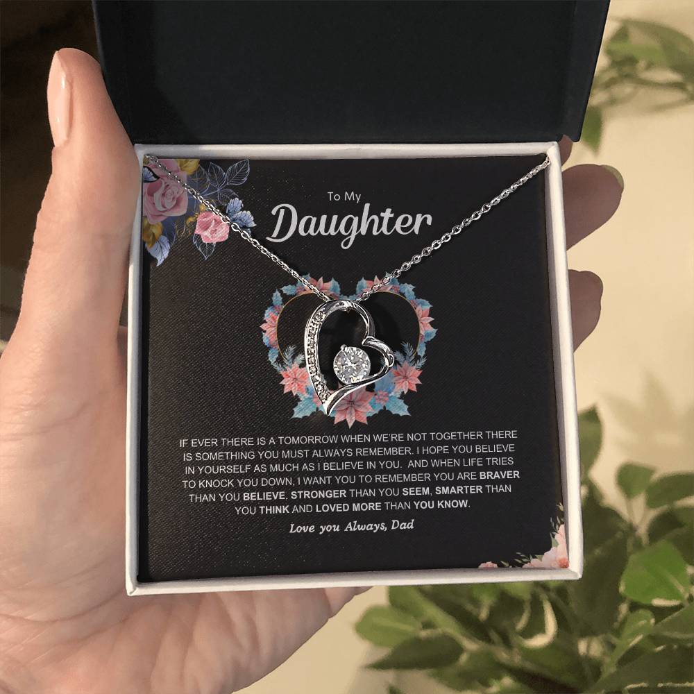 Dad's pledge | Forever Love  Necklace | Best gift for daughter | Best gift for daughters birthday | Best gift for daughters graduation | Best gift from Dad