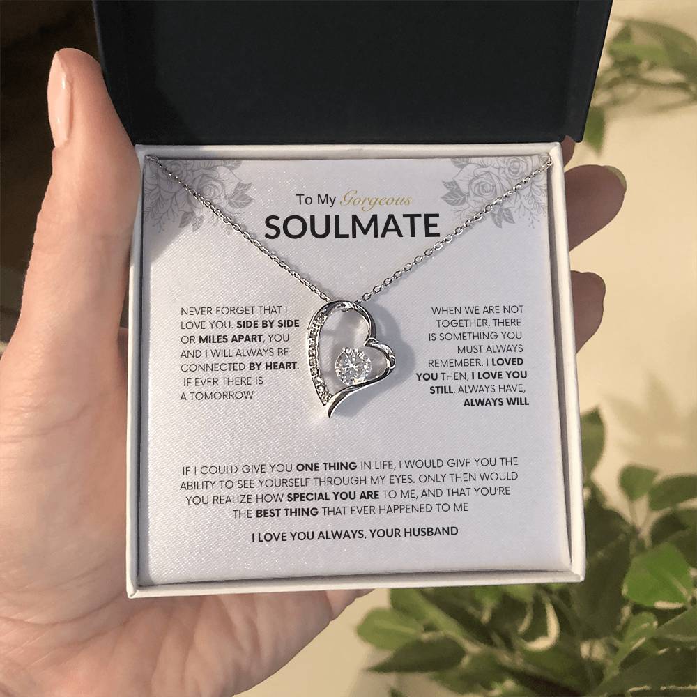 To My Gorgeous Soulmate | Forever Love Necklace |  Best gift for Wife | Best Gift for Spouse | Best Gift for Wedding Anniversary | Best gift to say I love you🫶 🥰