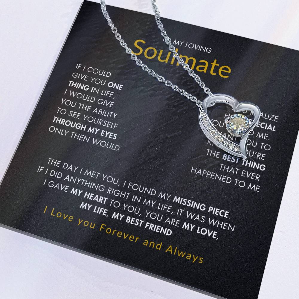 To My Loving Soulmate |  Best gift for Soulmate | Best Gift for Wife | Best gift for Spouse | Best Gift for wedding anniversary | Forever Love Necklace 😍👩‍❤️‍💋‍👨