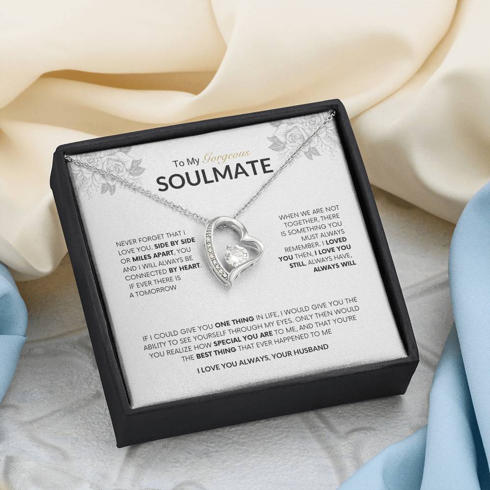 To My Gorgeous Soulmate | Forever Love Necklace |  Best gift for Wife | Best Gift for Spouse | Best Gift for Wedding Anniversary | Best gift to say I love you🫶 🥰