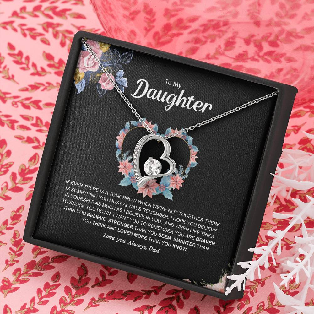 Dad's pledge | Forever Love  Necklace | Best gift for daughter | Best gift for daughters birthday | Best gift for daughters graduation | Best gift from Dad