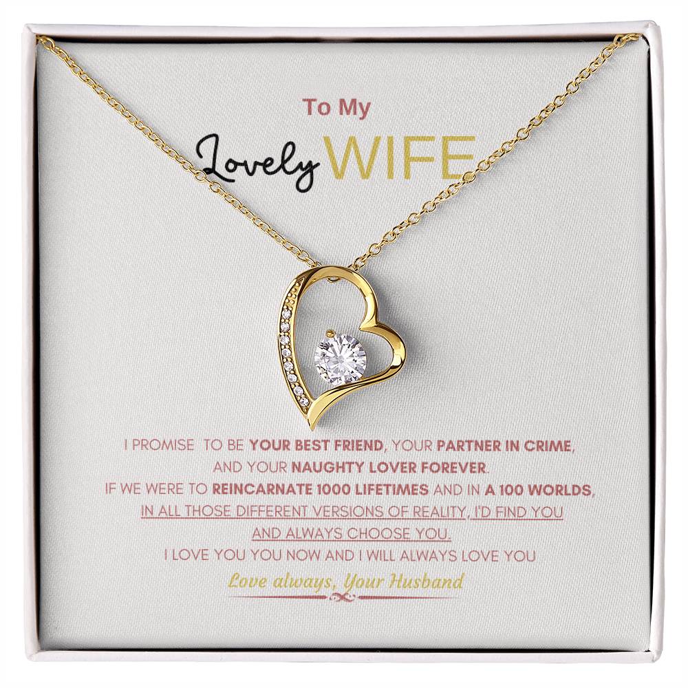 My Lovely wife Necklace | Gift Necklace for Wife | Forever Love Necklace | Best gift for Wife