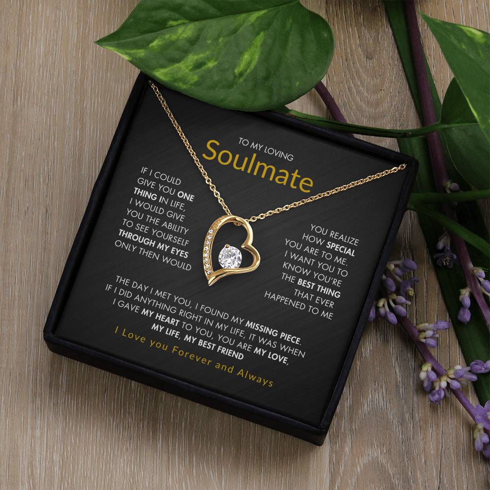 To My Loving Soulmate |  Best gift for Soulmate | Best Gift for Wife | Best gift for Spouse | Best Gift for wedding anniversary | Forever Love Necklace 😍👩‍❤️‍💋‍👨